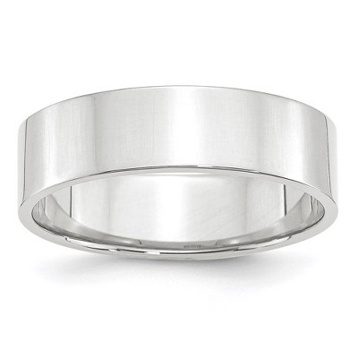 Black Bow Jewelry 6mm 14K Rose, White, or Yellow Gold Lightweight Flat Standard Fit Band