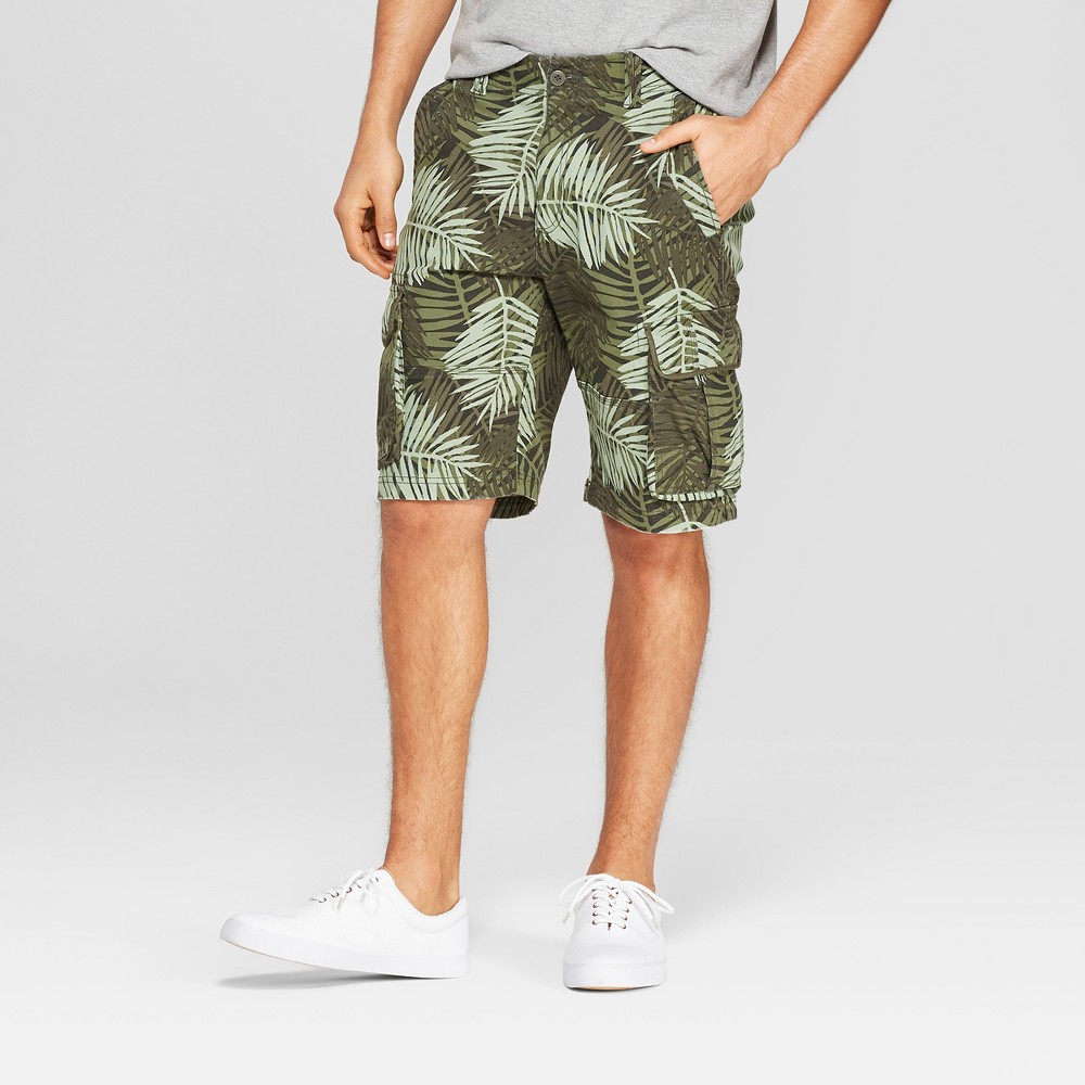 Men's 11 Cargo Shorts - Goodfellow & Co Green 28 was $24.99 now $15.0 (40.0% off)