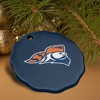 Carroll University Primary Logo Porcelain Scalloped Holiday Christmas Tree Ornament - 4 of 4