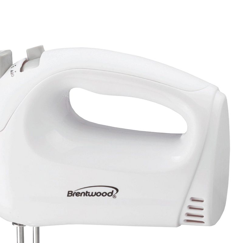 Brentwood 5-Speed Hand Mixer (White), 4 of 7