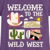 Girls' - Instant Message - Welcome To The Wild West Fitted Short Sleeve Graphic T-Shirt - 2 of 4