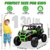 JOYRACER 24V Ride on Truck Toys w/ Remote Control, 2 Seater 400W   Electric Powered Ride on w/ Dump Bed, 3 Speeds, Shovel & Bluetooth/Music - 2 of 4