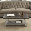 NicBex Modern Rectangle Wood Coffee Table Set of 3 with Open Storage Shelf for Living Room and Bedroom - 2 of 4