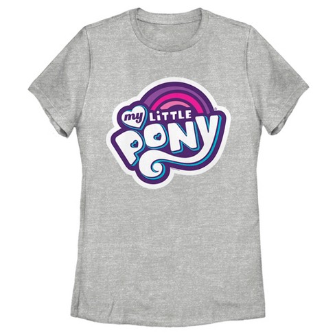 Women s My Little Pony Classic Logo T Shirt Athletic Heather 2X Large