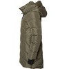 Sportoli Women's Winter Coat Down Alternative Hooded Long Vestee Puffer Jacket - 4 of 4