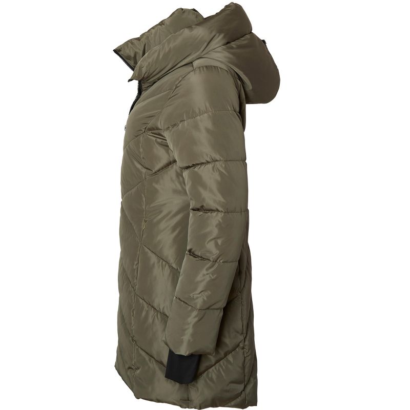 Sportoli Women's Winter Coat Down Alternative Hooded Long Vestee Puffer Jacket, 4 of 7