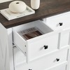 6 Drawer Dresser,6 Drawers cabinet Tall Chest of Drawers Closet Organizers Storage Clothes, cabinet of 6 drawers Living Room - 4 of 4