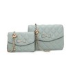 MKF Collection Blossom Quilted Shoulder Bag with a Mini Bag set by Mia K - 2 of 4