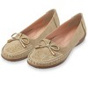 Collections Etc Perforated and Bow Detailed Moccasin-Style Shoes - 2 of 4