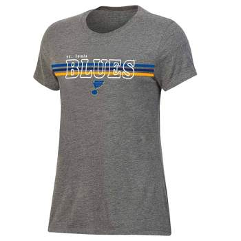 NHL St. Louis Blues Women's Gray Short Sleeve Fashion T-Shirt