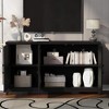 ORRD 65" TV Stand, Modern Media Console with 2 Storage Spaces & Solid Wood Legs for Living Room - 2 of 4