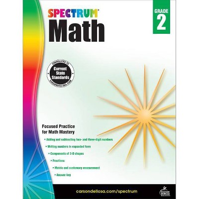 Spectrum Math Workbook, Grade 2 - (Paperback)