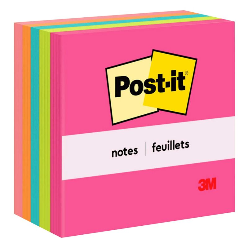 Post-it Original Notes, 3 x 3 Inches, Capetown Colors, Pad of 100 Sheets, Pack of 5, 1 of 6