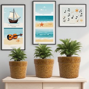 SpassWay 15" Dia Outdoor Indoor Ceramic Planter Pot Decorative Planter with Drainage Hole Patio Flower Pot - 1 of 4