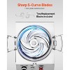VEVOR Food Processor & Vegetable Chopper, 4.3 Quart Food-Grade Stainless Steel Food Processor Chopper with 2 Extra S-Curve Blades, Silver - 4 of 4