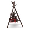 SPI Home Bear and Cubs on Porch Swing – Rustic Wildlife Cast Aluminum Sculpture, Hand-Painted Cabin Décor, 23" Tall Indoor/Outdoor Accent - 4 of 4