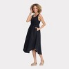 Women's Smocked Waist Poplin Midi A-Line Dress - Universal Thread™ - 4 of 4