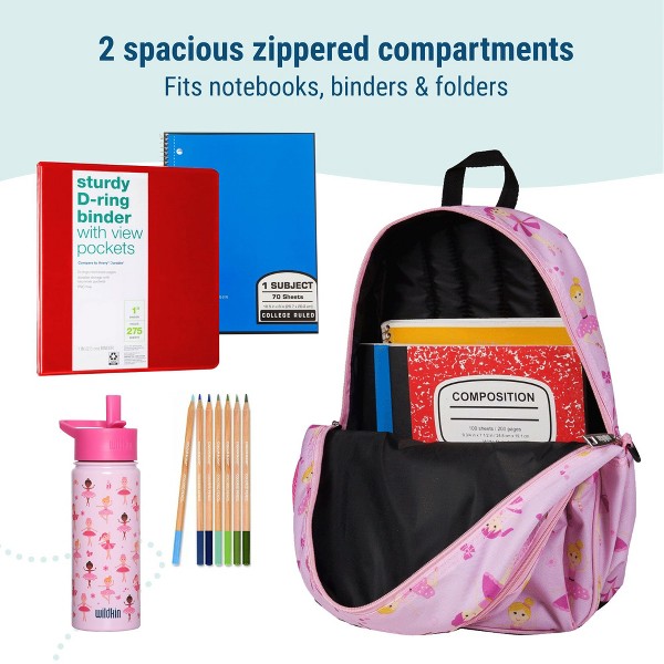 Mochila infantil Wildkin de 15 pulgadas – resistente, acolchada y ajustable para escuela y viajes 5