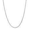 Black Bow Jewelry 1.8mm 14k White Gold Solid Diamond Cut Spiga Chain Necklace - 3 of 4