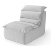 Bean Bag Chair, Lazy Floor Couch with High-Resilience Foam, Non-Slip Base,Fireside Chair for Reading Gaming Living Room Bedroom, Gray - 2 of 4