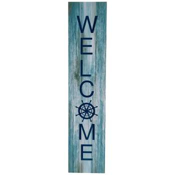 Northlight 35.75" Weathered Coastal "Welcome" Porch Board Sign Decoration