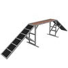 PawHut Dog Agility Equipment, Dog Playground Ramp with Safety Bar, Non-slip Surface, for Park, Backyard, Walk and Pause Training, Gray - 4 of 4