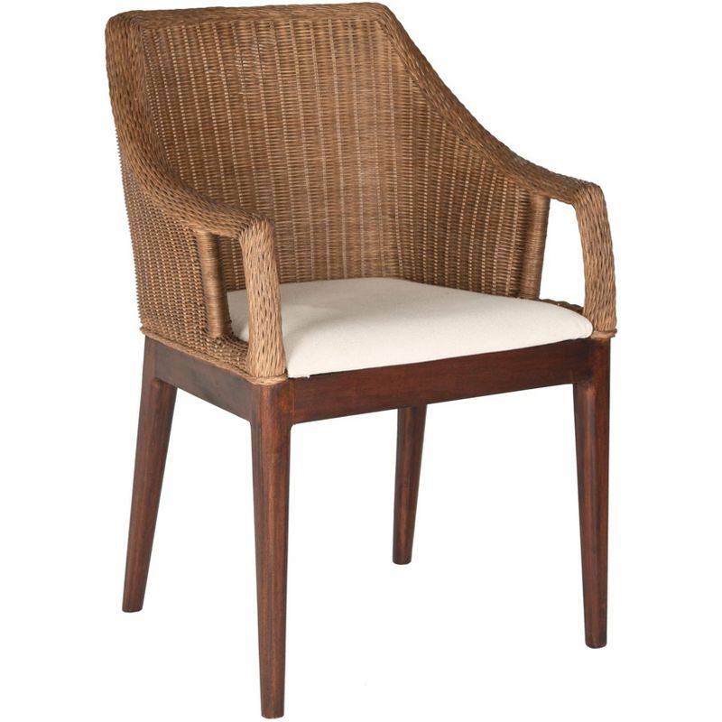 Enrico Arm Chair - Brown/White - Safavieh., 4 of 9