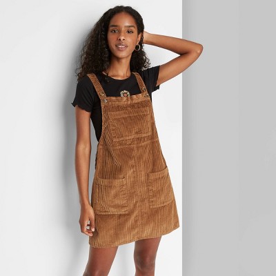 cord dress pinafore