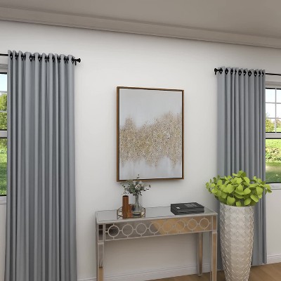 Gold Glitter Abstract Geode Canvas Wall Art with Frame