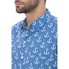 HAPPY BAY Men's Hawaiian Shirts Short Sleeve Button Down Shirt Mens Hawaii Shirts Boho Holiday Casual Summer Beach Shirts for Men - 3 of 4