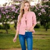 Anna-Kaci Women's Tie Front Knit Cardigan with Long Sleeves and Open Front Design - 4 of 4
