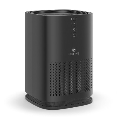 Medify Air MA-14 Compact Portable Tabletop Indoor Home Personal Air Purifier with True H13 HEPA Filter for 200 Square Foot Rooms, Black