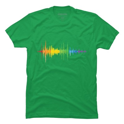 Adult Design By Humans Soundwave Rainbow Pride By Truemilk T-Shirt