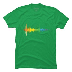 Adult Design By Humans Soundwave Rainbow Pride By Truemilk T-Shirt - 1 of 2