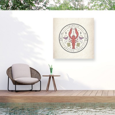 "Houston Texas Crawfish" Outdoor Canvas