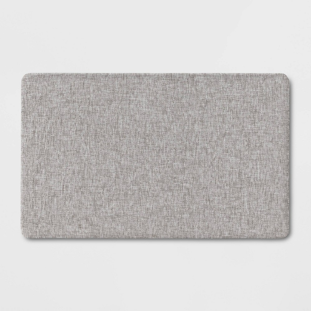 Photos - Doormat 1'6"x2'6" Rectangle Indoor Floor Mat Gray - Threshold™