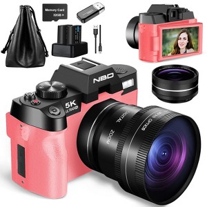 NBD 5K Digital Camera 48MP Autofocus Vlogging Camera with Flip Screen & Wide Lens - 1 of 1