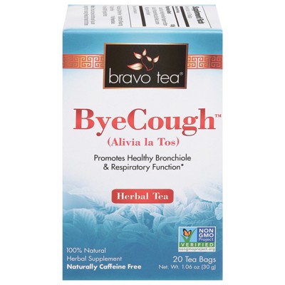 Bravo Teas & Herbs Bye Cough Tea - 1 Box/20 Bags