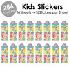 Big Dot of Happiness Hippity Hoppity - Easter Bunny Party Favor Kids Stickers - 16 Sheets - 256 Stickers - 2 of 4