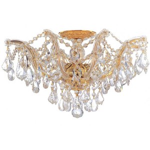 Crystorama Lighting Maria Theresa 5 - Light Semi-Flush Mount in  Gold - 1 of 4
