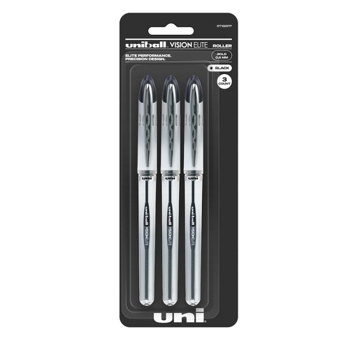 Uniball Retractable 207 Black Gel Pens 6ct Click Top 0.7mm Medium Point Pen