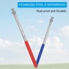 Unique Bargains Stainless Steel Extendable Portable Guide Handheld Flag Pole 4 Pcs - 3 of 4