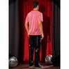 INSPIRE CHIC Men's V-Neck Short Sleeve Party Sheer Glitter T-Shirt - 3 of 4