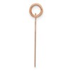 Black Bow Jewelry 14k Rose Gold Engravable Heart Disc Charm or Pendant, 18mm - 2 of 4