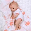 Paradise Galleries Newborn Baby Doll 16 inch Reborn Preemie, Swaddlers: Peach Blossom, Safety Tested for 3+, 4-Piece Set - 2 of 4