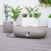 Moda Furnishings W48'' x H13.77'' Concrete Propane Outdoor Fire Pit Table with Lid - 3 of 4