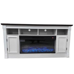 68" Fireplace TV Stand for 75" TVs, Built in 36" Electric Fireplace Entertainment Center with Open Shelfves & Cabinets - 1 of 1