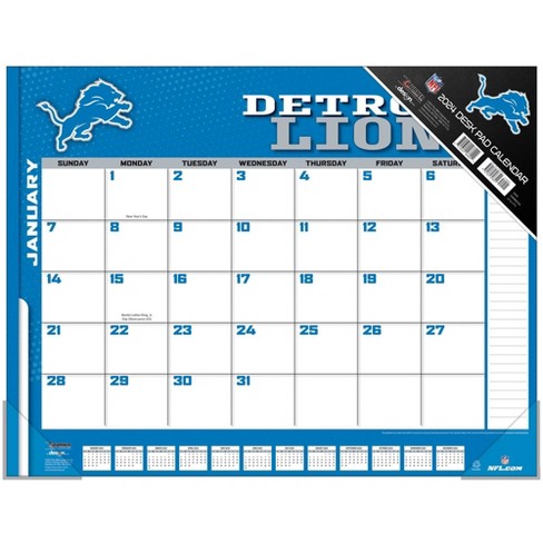 : Detroit Lions 2022 Wall Calendar : Sports & Outdoors