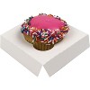 O'Creme Insert Only with White Top and Bottom for Holding 1 Cupcake in a 4 Inch x 4 Inch Cake Box - Pack of 200 - 2 of 4