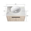 GDFStudio Broderick Wall Mounted Wood Bathroom Vanity with Ceramic Sink - 3 of 4